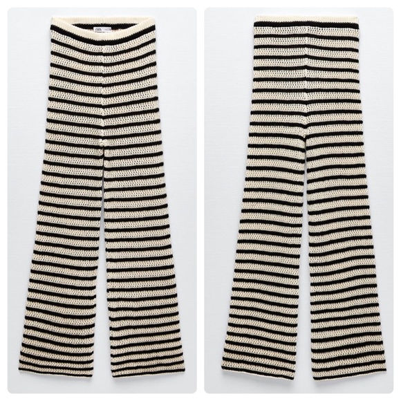ZARA NWT 2 Piece Top & Pants Stripe Knit Set - Picture 16 of 16